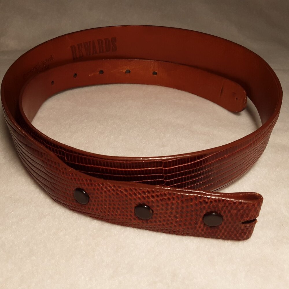 Rewards Genuine Lizard Size 33 Made in the USA No buckle